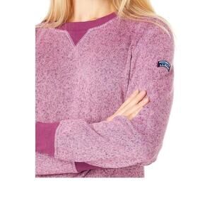 L.L. Bean Lightweight Sweater Fleece Top Women's Clothing Bramble Berry Medium
